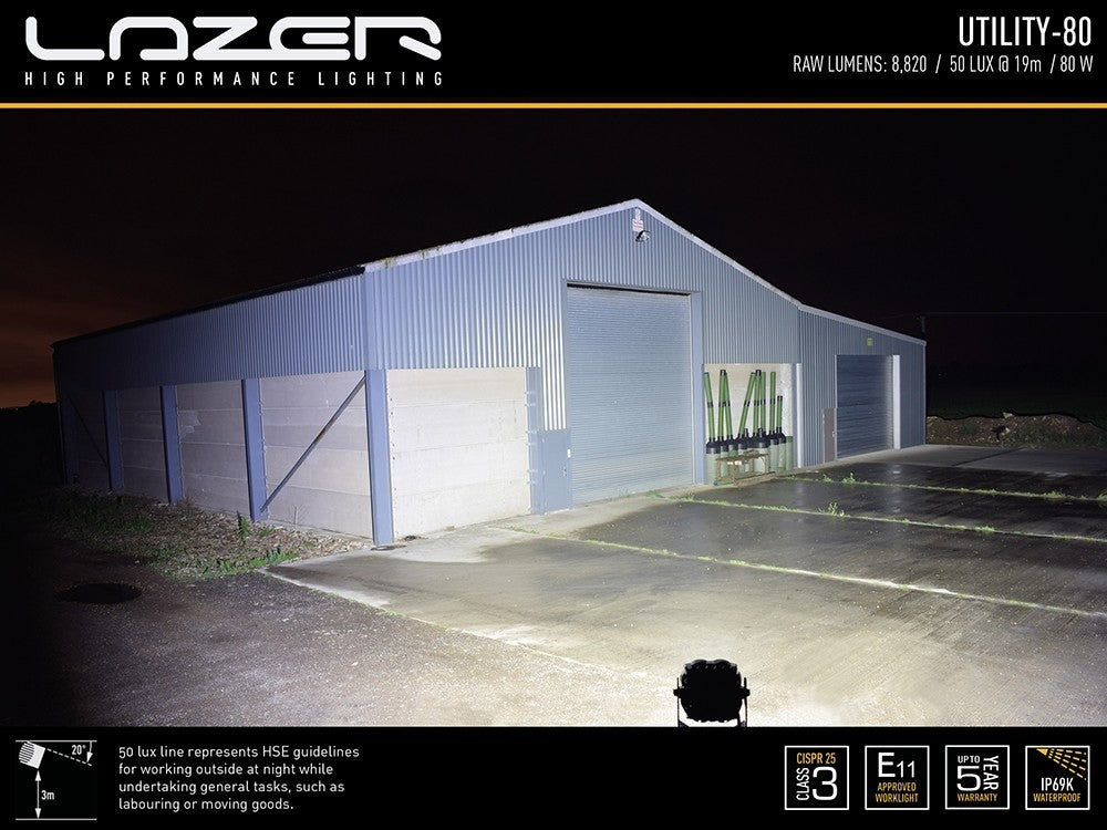 Lazer Lamps Utility 80 U-Halter Halterung U-Halter