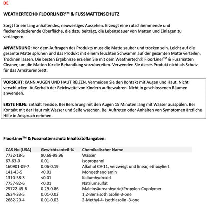 TechCare Reinigungsmittel & Schutz für Fußmatten und Kofferraumwannen (Bundle)