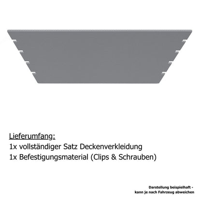 Laderaumdecke MAN TGE, 2017-heute – Passgenaue Deckenverkleidung aus 4 mm Hohlkammer für den Transporter