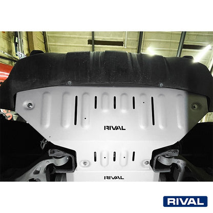 Rival Unterfahrschutz Alu 6mm für Dodge RAM 1500 / RAM 1500 TRX, 2018-heute, 5.7, 5.7 Hybrid, 3.0D (for vehicles without air dam); 6.2 V8, Kühler, Silver, Aluminum