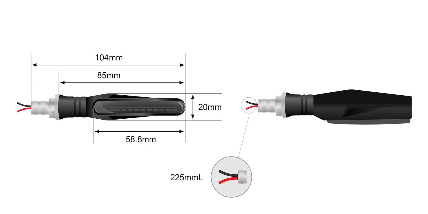 STEDI Dynamische Motorrrad LED – Blinker