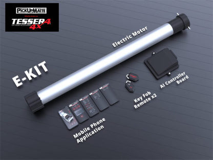 Pickuprollo Tessera Roll+ für GMC Canyon, CrewCab, Short Box, ab 2023 – Laderaumabdeckung aus Aluminium, Schwarz Matt