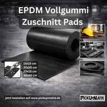 EPDM Vollgummi Zuschnitte Pads – UV- & witterungsbeständig für Industrie, Werkstatt & Dichtungen