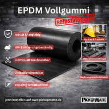EPDM Vollgummi selbstklebend Haftkleber Rollenware – UV- & witterungsbeständig für Industrie, Werkstatt & Dichtungen