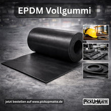 EPDM Vollgummi Rollenware Stärke 1-5mm – UV- & witterungsbeständig für Industrie, Werkstatt & Dichtungen