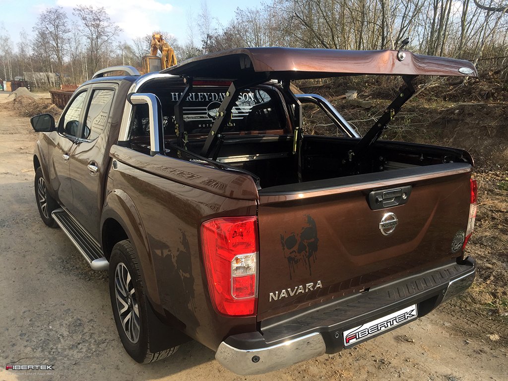GFK TOPUP Cover mit Styling Bar, Nissan Navara NP300, 2015-heute, Doppelkabine