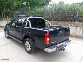 GFK TOPUP Cover mit Styling Bar, Nissan Navara D40, 2005-2015, Doppelkabine LONGBED