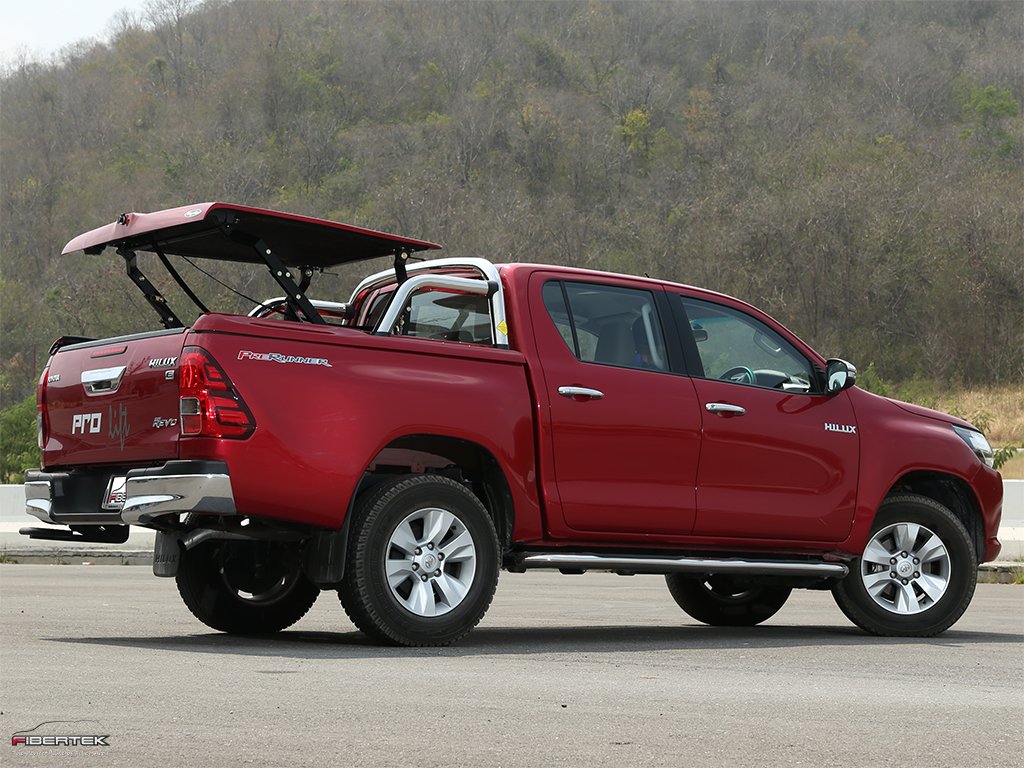 GFK TOPUP Cover mit Styling Bar, Toyota Hilux REVO, 2016-heute, Doppelkabine