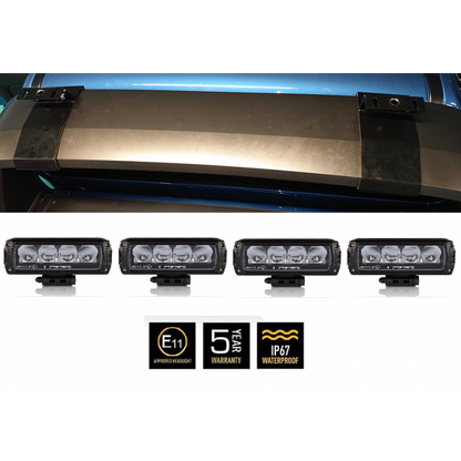 Ford Ranger Wildtrak & Raptor Sportsbar Bügelset | 4x Lazer Lamps Triple-R 750 Gen2