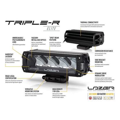 Ford Ranger Wildtrak & Raptor Sportsbar Bügelset | 4x Lazer Lamps Triple-R 750 Gen2