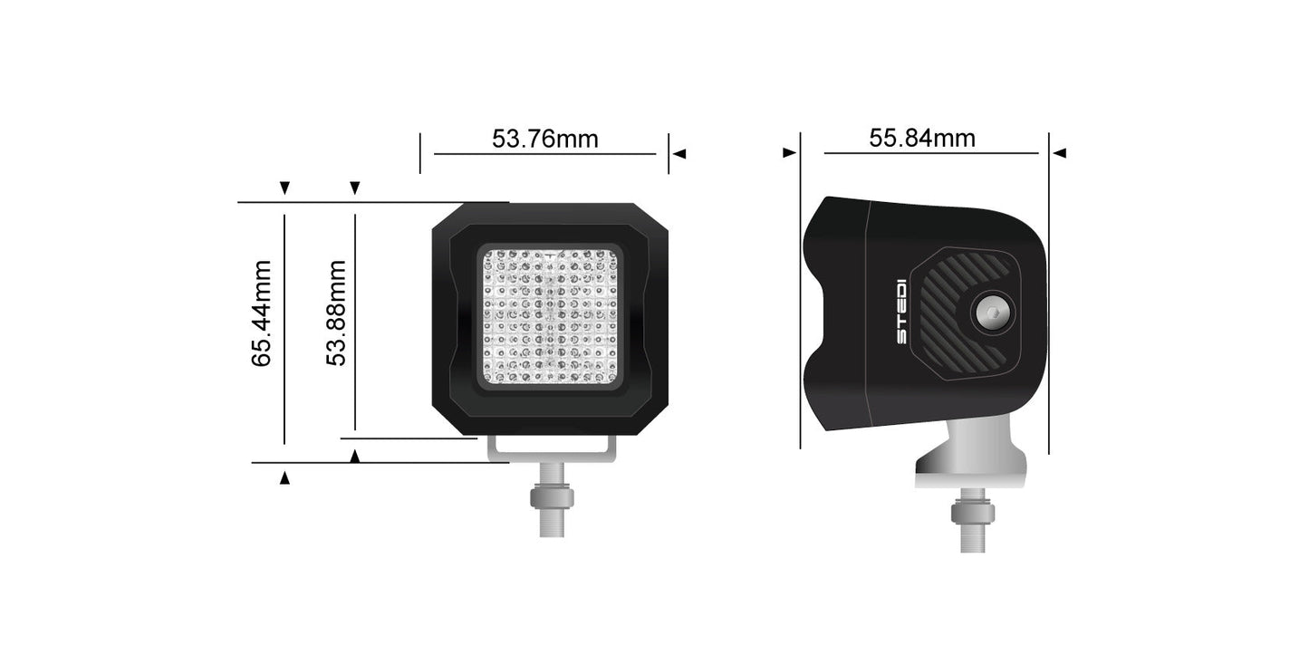 STEDI G1 Black FLOOD Work LED