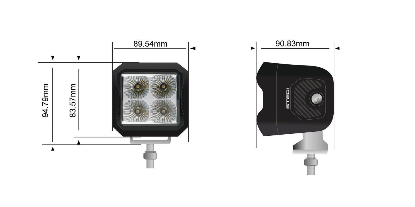 STEDI G4 Black SPOT Work LED