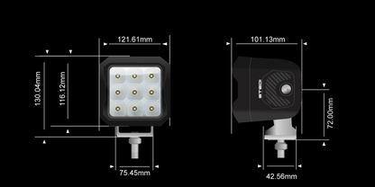 STEDI G9 Black FLOOD Work LED