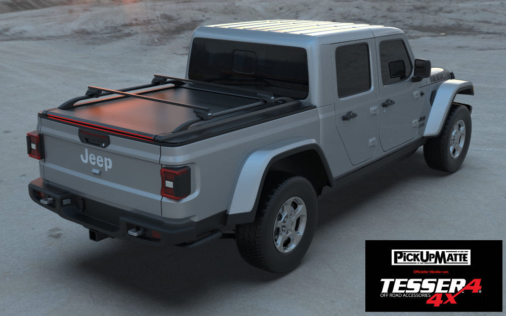 Laderaumrollo Tessera Roll+ Jeep Gladiator Doppelkabine ab 2023 schwarz matt