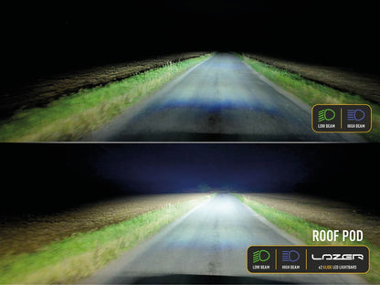 Lazer Lamps RoofPod Kit FORD Ranger/VW Amarok (2023+) GLIDE 18 Glide STD mit Pos.Licht Leuchtenart Glide STD mit Pos.Licht