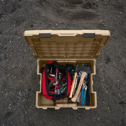 DECKED D-CO CASE - HALFRACK 32, TAN MIT SCHWARZEN VERSCHLÜSSEN