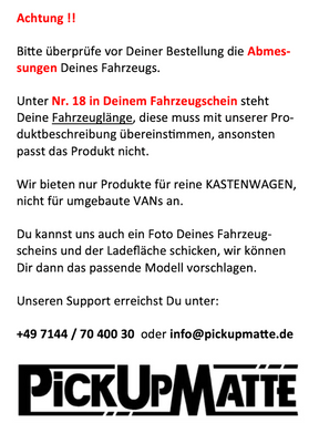 Antirutschmatte Toyota Proace City Kastenwagen, 04/2020-heute - Auswahl alle Modellvarianten