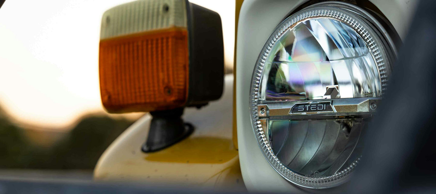STEDI 7Inch Homage LED Headlight – Chrome (5700K)
