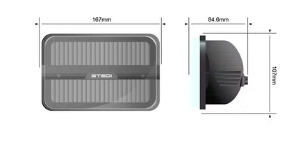 STEDI Rectangle 6x4 Inch – Black (5700K)