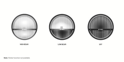 STEDI 7Inch Homage LED Headlight – Black (3000K)