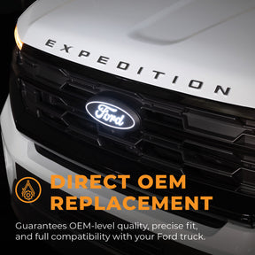 Putco Luminix LED Emblem für Ford Ranger 2024–2026 – Frontgrill Logo mit Weißlicht & Animation