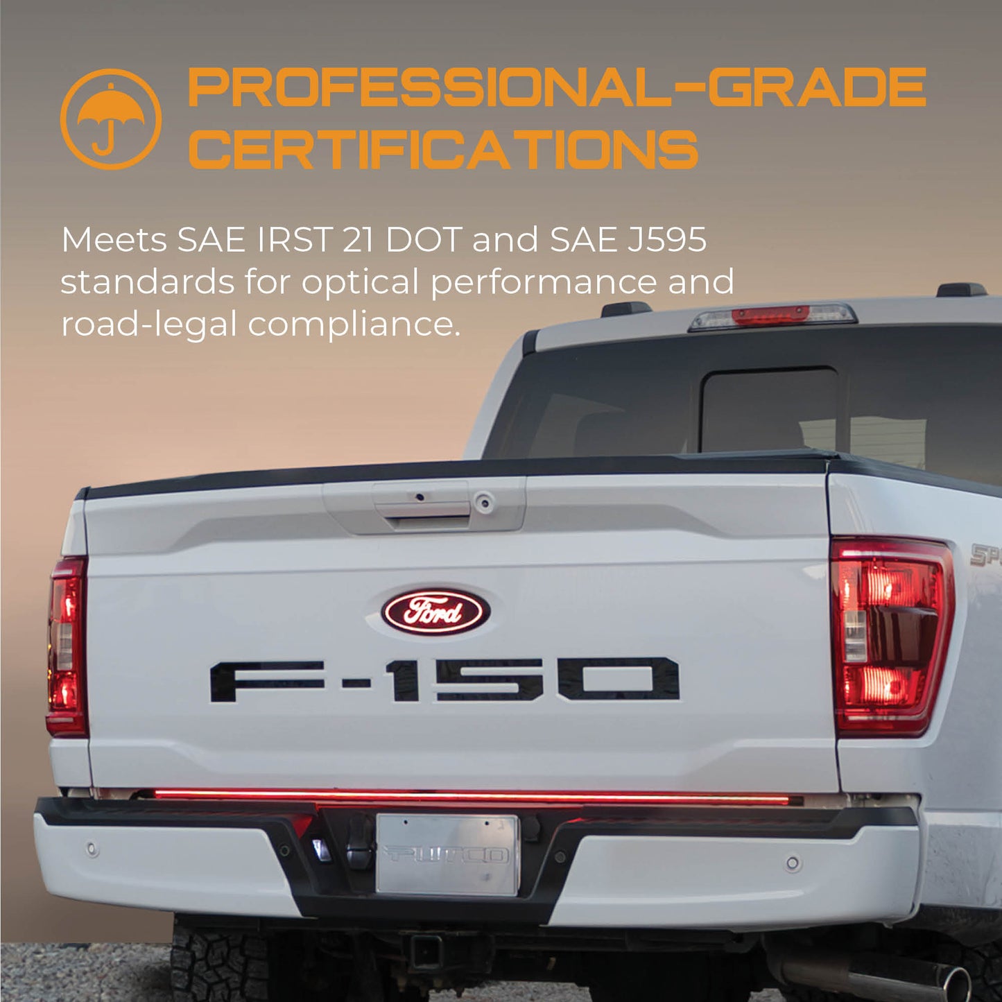 Putco Blade LED Tailgate Light Bar Red White Amber – LED Hecklichtleiste für US Pickups verschiedene Längen