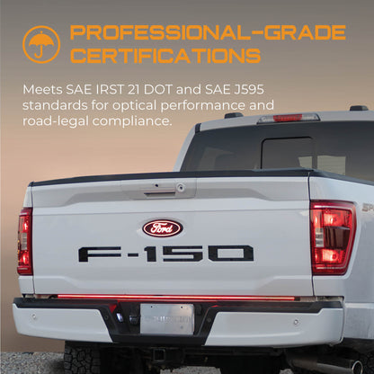 Putco Blade LED Tailgate Light Bar Red White Amber – LED Hecklichtleiste für US Pickups verschiedene Längen