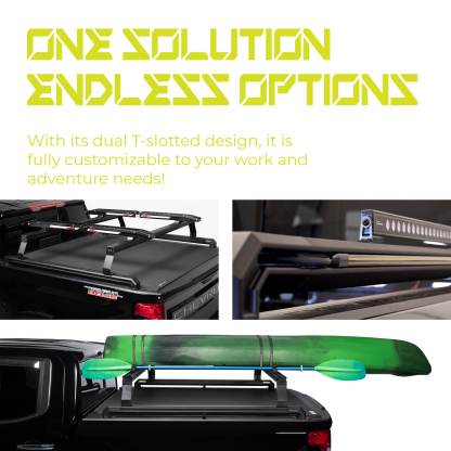 Putco Venture TEC Rack für RAM 1500 ab 2019–5. Gen. – Overland Bed Rack System Aluminium