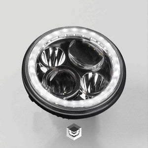 STEDI 7Inch Iris LED Headlight – Chrome (5700K)