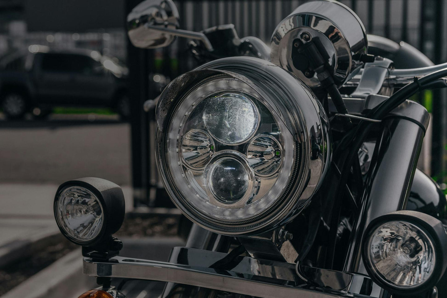STEDI 7Inch Iris LED Headlight – Chrome (5700K)