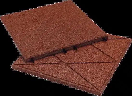 KRAITEC® step Gummiplatte 500 × 500 × 30 mm – Wartungsweg, Terrasse & Balkon