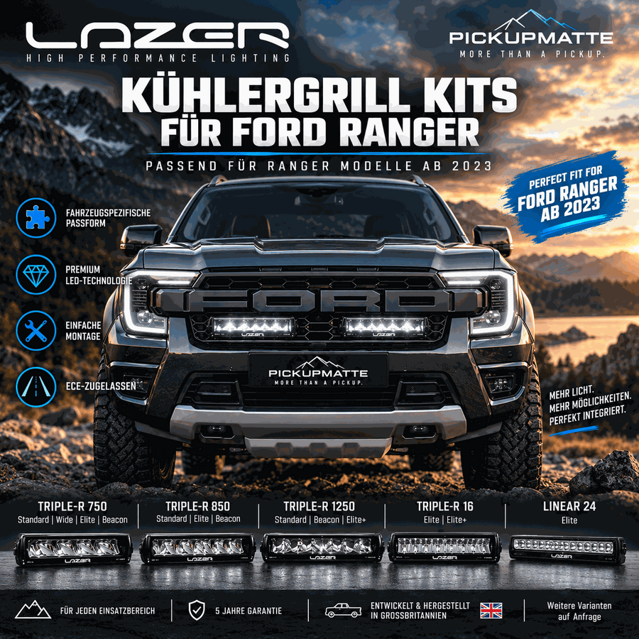 Lazer Lamps Kühlergrill Kit Ford Ranger 2023+ | Triple-R & Linear