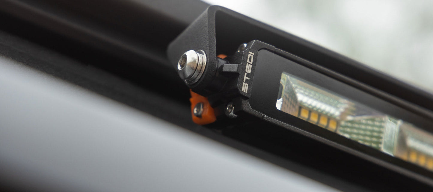 STEDI Dachträger Befestigung (2 Stück) für LED Micro V2 LED – Lightbar 13,9 Zoll (ARB, RhinoRack, uvm..)