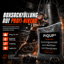 Box Premium Gummigranulat 30 kg, ca. 50 ltr., Füllmaterial für Boxsack Boxbirne Wandschlagkissen Makiwara Maisbirne Boxbirne Schlagbirne Trittsack