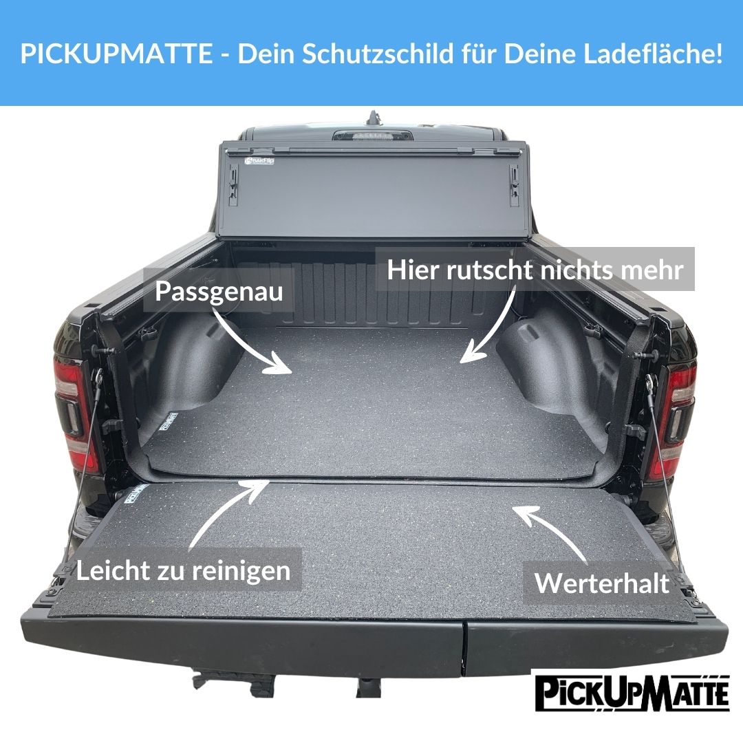 Antirutschmatte für Dodge Ram 1500, 4. Generation, 2009-2018  – passgenauer Laderaumschutz