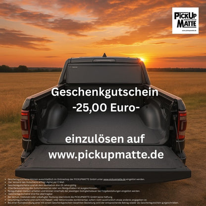 PICKUPMATTE - GESCHENKGUTSCHEIN