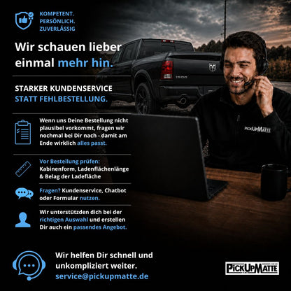 Antirutschmatte für Dodge Ram 1500, 4. Generation, 2009-2018  – passgenauer Laderaumschutz
