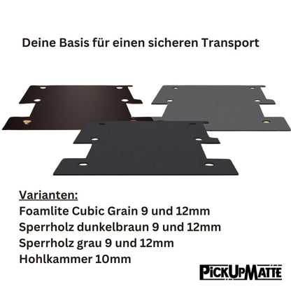 B-Ware - Ladeboden, Sperrholz dunkelbraun 9mm - VW Caddy, 11/2020-heute, Ford Transit Connect, 01/2024-heute - L1 - 4500 mm, Schiebetür rechts