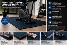 PIQUP® Fitnessgeräte-Bodenschutzmatte 3 mm – Unterlegmatte für Hometrainer, Laufband & Crosstrainer