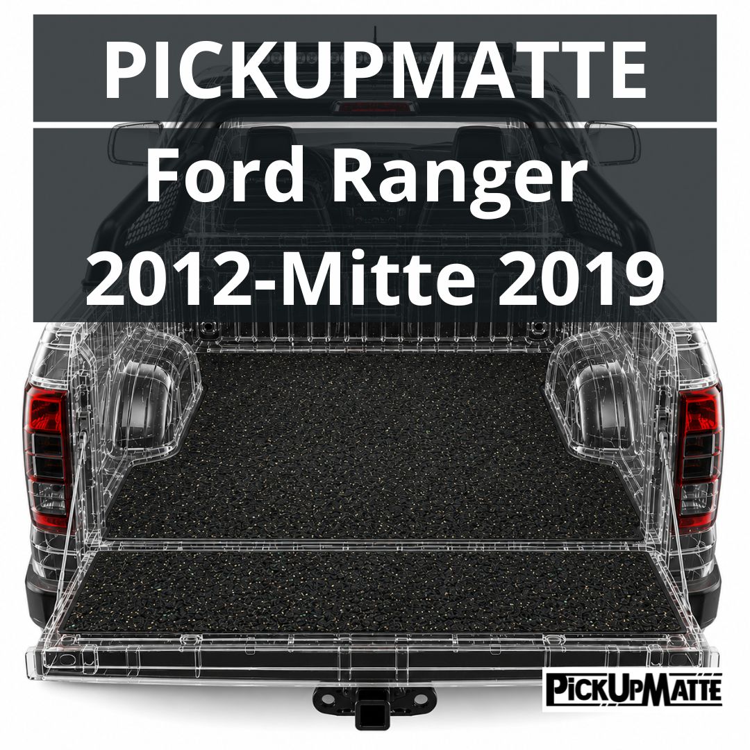Antirutschmatte für Ford Ranger, 2012-Mitte 2019  – passgenauer Laderaumschutz