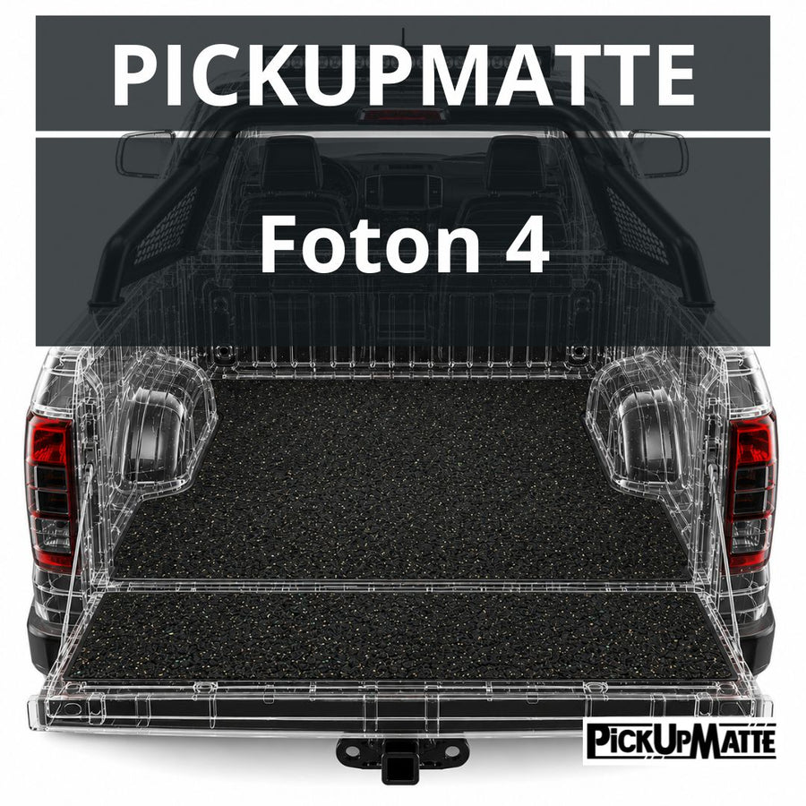 PICKUPMATTE für Foton 4, Doppelkabine mit beschichteter Ladefläche  – passgenauer Laderaumschutz