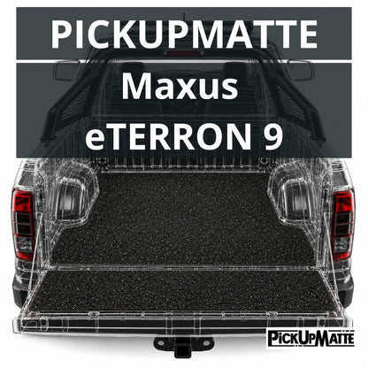 PICKUPMATTE für Maxus eTERRON 9, Doppelkabine mit beschichteter Ladefläche  – passgenauer Laderaumschutz