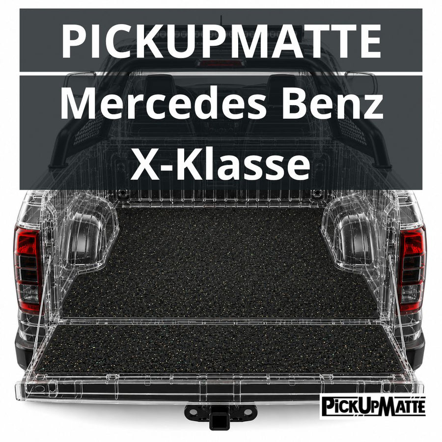 PICKUPMATTE für Mercedes X-Klasse Doppelkabine  – passgenauer Laderaumschutz