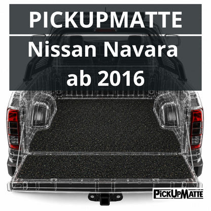 PICKUPMATTE für Nissan Navara, NP300, 2016-heute  – passgenauer Laderaumschutz