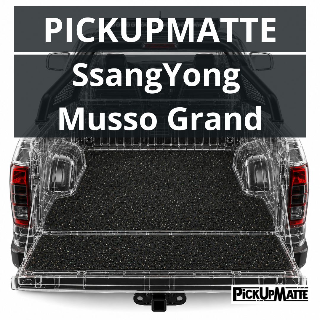 Antirutschmatte für SsangYong Musso Grand / Rexton Sport, ab 2018, Doppelkabine – passgenauer Laderaumschutz