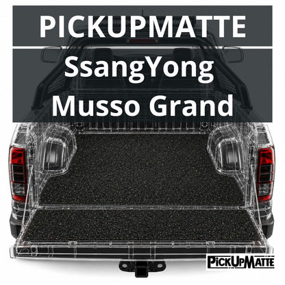 Antirutschmatte für SsangYong Musso Grand / Rexton Sport, ab 2018, Doppelkabine – passgenauer Laderaumschutz