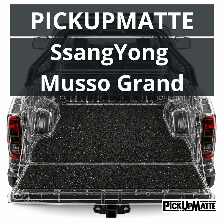 PICKUPMATTE für SsangYong Musso Grand / Rexton Sport, ab 2018, Doppelkabine – passgenauer Laderaumschutz