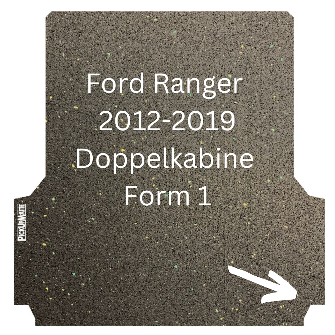 Antirutschmatte Ford Ranger, 2012-Mitte 2019 Auswahl alle Ladeflächenformen