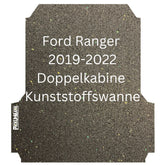 Antirutschmatte Ford Ranger, Mitte 2019-2022 (Nicht New Generation 2023) - AUSWAHL ALLE LADEFLÄCHENFORMEN