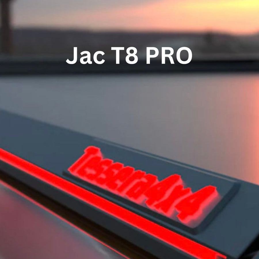 Pickuprollo Tessera Roll+ für Jac T8 – Laderaumabdeckung aus Aluminium, Schwarz Matt